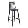 LAVIDA Bar Stool Metal & PP Black Color