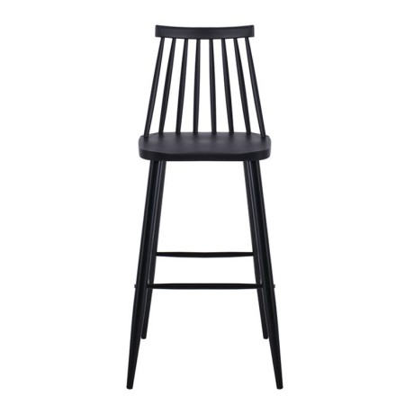 LAVIDA Bar Stool Metal & PP Black Color