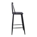LAVIDA Bar Stool Metal & PP Black Color