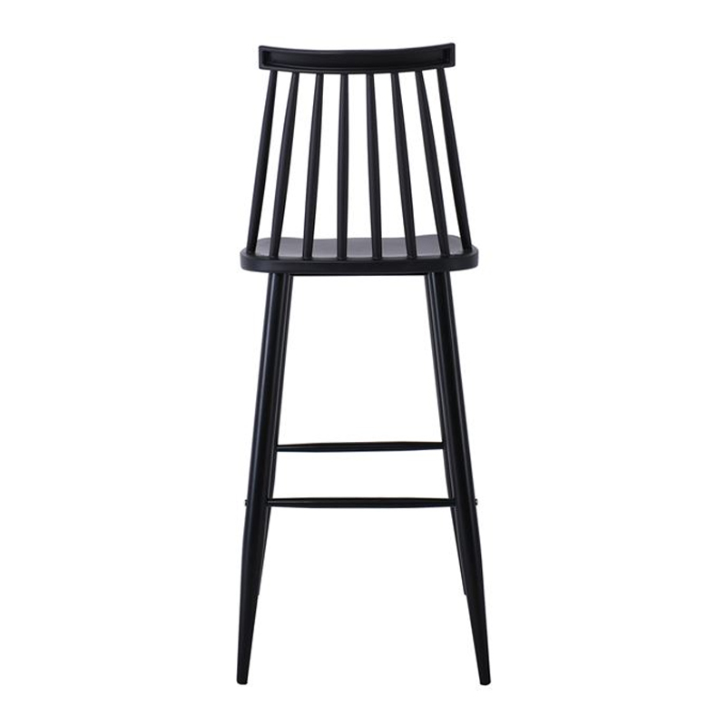 LAVIDA Bar Stool Metal & PP Black Color