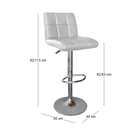 LINO Bar Stool Pu White