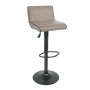 NERO Bar Stool Pu Cappuccino/Paint Black
