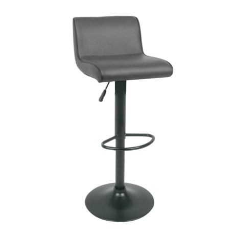 NERO Bar Stool Pu Grey/Paint Black