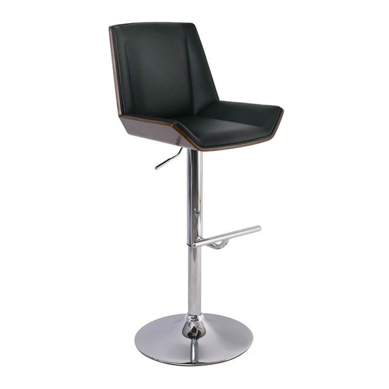 NUMAN Bar Stool Chrome/Pu Black