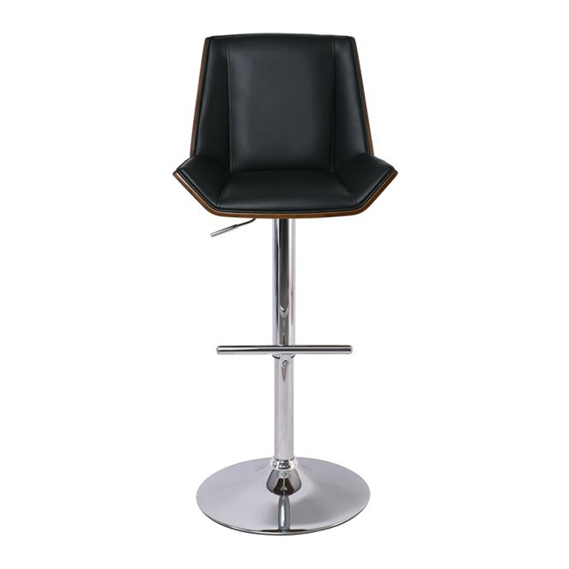 NUMAN Bar Stool Chrome/Pu Black