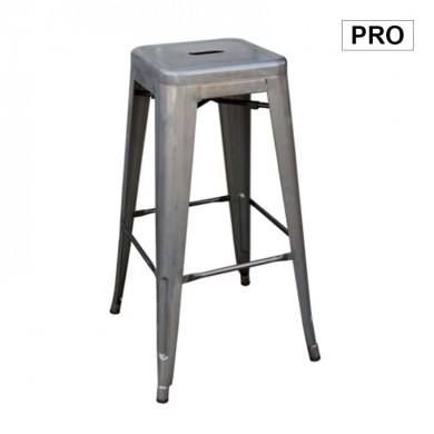 Σκαμπώ μπαρ Relix Pro μεταλλικό χρώμα metal rust 43x43x67εκ.