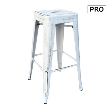 RELIX Bar Stool Steel Antique White