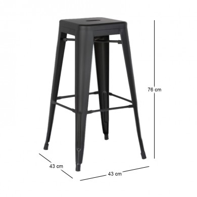 RELIX Bar Stool Steel Black