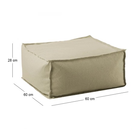 DEPO Stool Bean Bag Sand (Taupe) 100% waterproof (removable cover)
