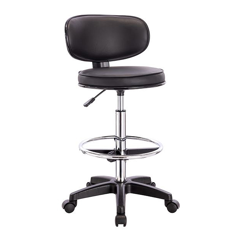 BF406 Reception-Cashier Bar Stool, Pu Black