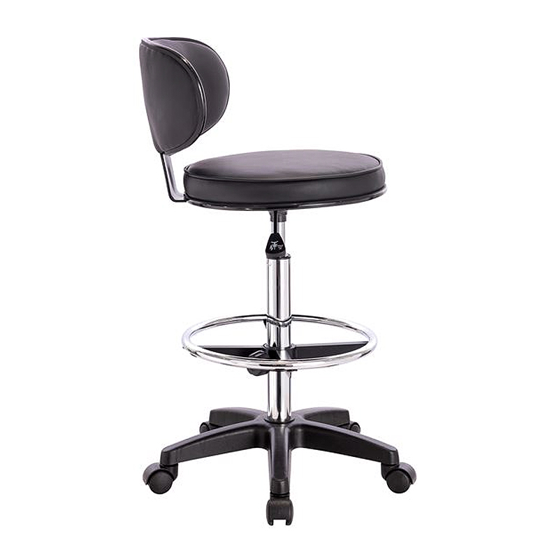 BF406 Reception-Cashier Bar Stool, Pu Black
