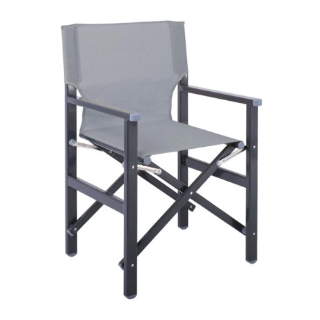 Director Armchair, Aluminium Anthracite, Textilene (one piece) Grey