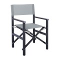 Director Armchair, Aluminium Anthracite 1.2mm, Textilene Grey