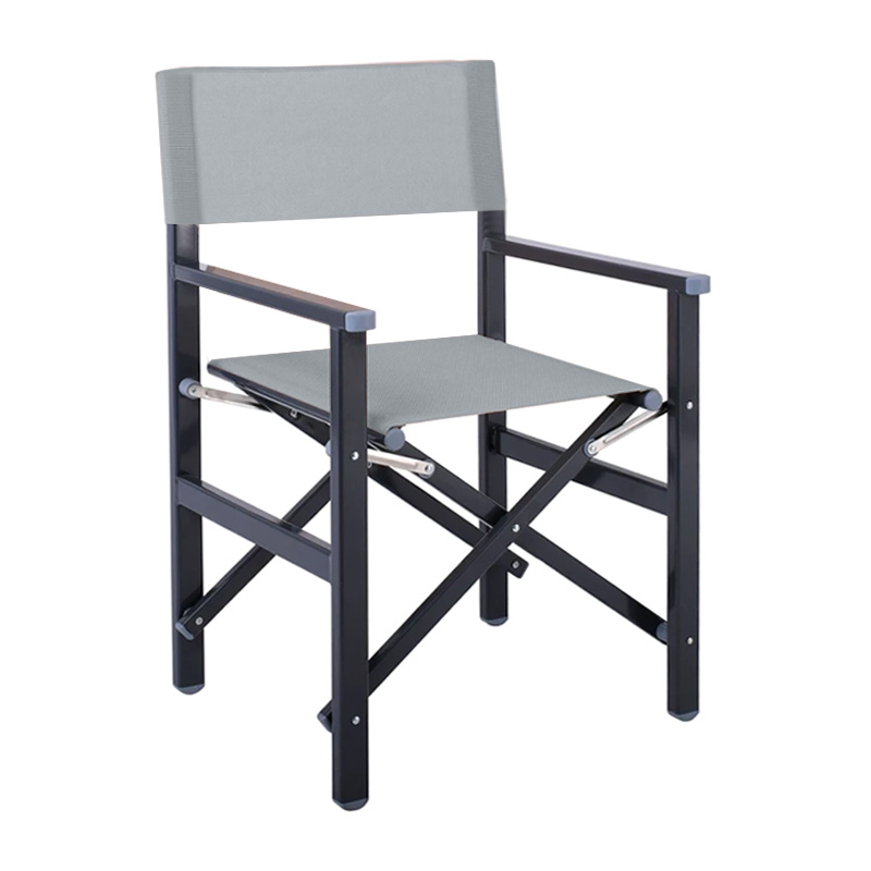 Director Armchair, Aluminium Anthracite 1.2mm, Textilene Grey