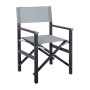 Director Armchair, Aluminium Anthracite 1.2mm, Textilene Grey
