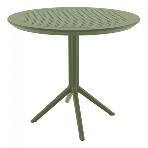 SKY OLIVE GREEN Φ105X74εκ. ΤΡΑΠΕΖΙ ΠΟΛ/ΝΙΟΥ