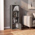 Στήλη - Βιβλιοθήκη Eldorado Megapap χρώμα ανθρακί 33,2x29,6x100εκ.