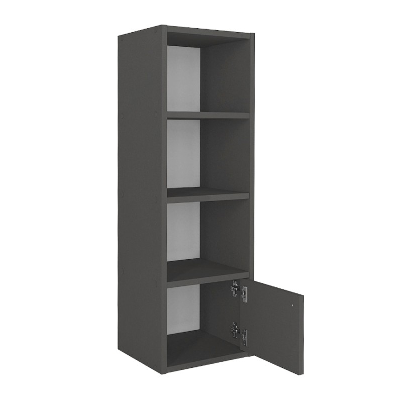 Στήλη - Βιβλιοθήκη Eldorado Megapap χρώμα ανθρακί 33,2x29,6x100εκ.