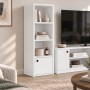 Στήλη - Βιβλιοθήκη Eldorado Megapap χρώμα λευκό 33,2x29,6x100εκ.