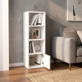 Στήλη - Βιβλιοθήκη Eldorado Megapap χρώμα λευκό 33,2x29,6x100εκ.