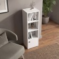 Στήλη - Βιβλιοθήκη Eldorado Megapap χρώμα λευκό 33,2x29,6x100εκ.