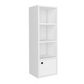 Στήλη - Βιβλιοθήκη Eldorado Megapap χρώμα λευκό 33,2x29,6x100εκ.