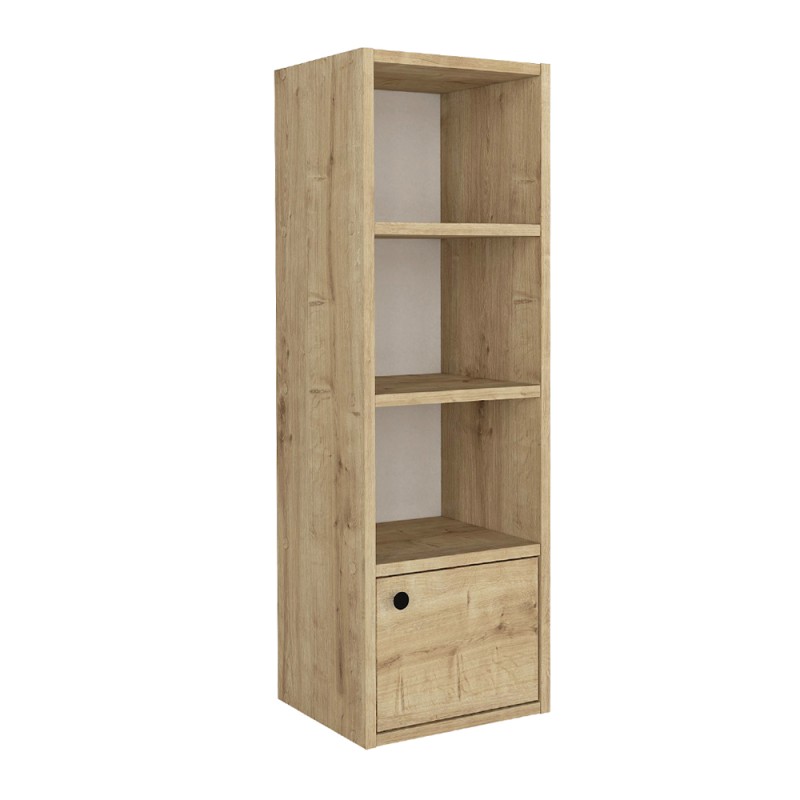 Στήλη - Βιβλιοθήκη Eldorado Megapap χρώμα sapphire oak 33,2x29,6x100εκ.