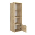 Στήλη - Βιβλιοθήκη Eldorado Megapap χρώμα sapphire oak 33,2x29,6x100εκ.