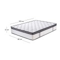 MATTRESS 160x200/32cm Mini Pocket+Memory Foam+Latex Single Sided (Roll Pack)