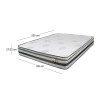 MATTRESS Pocket Spring+Cool Gel Memory Foam 160x200x(27/25)cm Single Sided