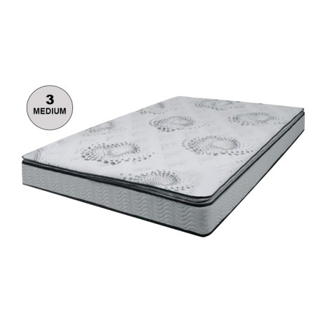 MATTRESS Top Foam/Continuous Spring 140x190x(24/22)cm Single Sided