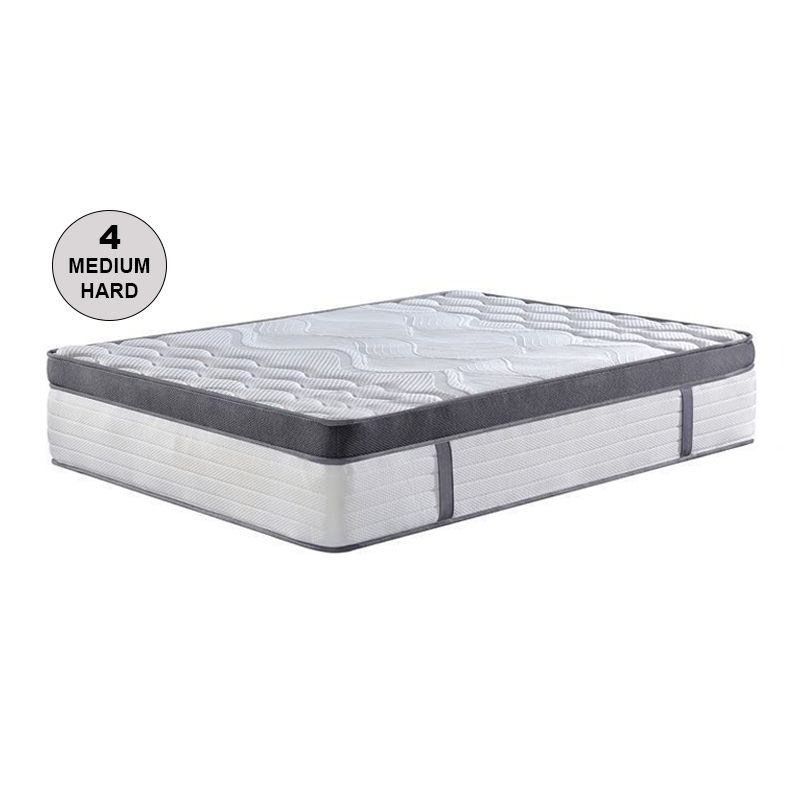 MATTRESS 5-Zone Pocket Spring+Gel MF+Latex 150x200x36cm 2-side (Roll Pack)