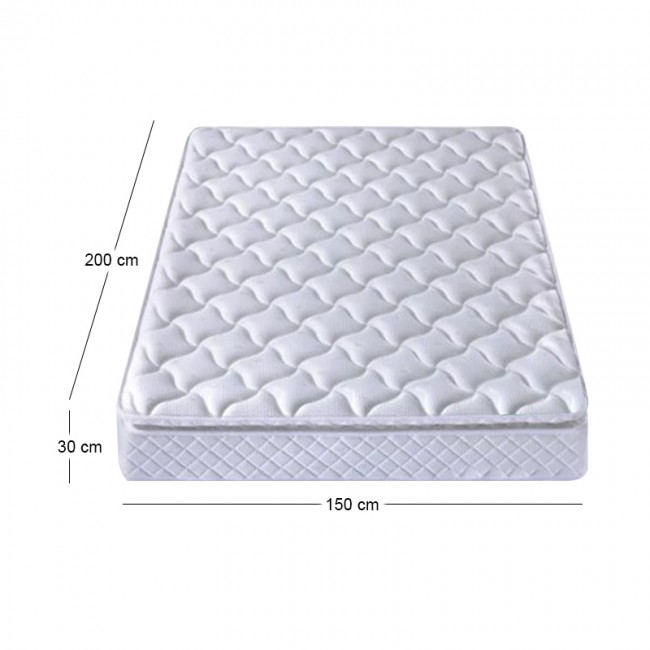 MATTRESS Pocket Spring+Top Memory Foam 150x200/30cm (Roll Pack)