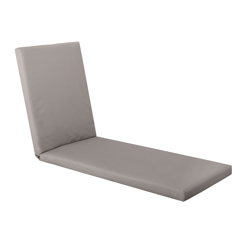 SUNLOUNGER Cushion Grey Textilene 196x60x7 Velcro