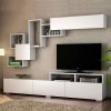 Σύνθεση τηλεόρασης Stamatia Megapap χρώμα λευκό 210x36,8x46,8εκ.