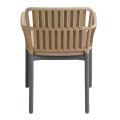 SYLVIA Armchair PP-UV Sand Beige/Anthracite, Cushion Beige