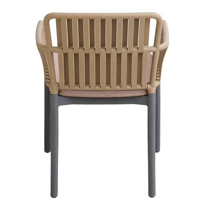 SYLVIA Armchair PP-UV Sand Beige/Anthracite, Cushion Beige
