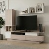 Almeria Megapap melamine TV unit in white - cordoba color 149x29,5x117cm.