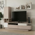 Σύνθεση τηλεόρασης Almeria Megapap χρώμα λευκό - cordoba 149x29,5x117εκ.