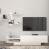 Σύνθεση τηλεόρασης Egemen Megapap χρώμα λευκό 180x32x40εκ.