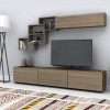 Σύνθεση τηλεόρασης Free Megapap χρώμα καρυδί 210x35x38εκ. Σύνθεση τηλεόρασης Free Megapap χρώμα καρυδί 210x35x38εκ.