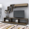 Σύνθεση τηλεόρασης Free Megapap χρώμα καρυδί 210x35x38εκ. Σύνθεση τηλεόρασης Free Megapap χρώμα καρυδί 210x35x38εκ.