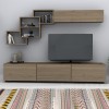 Σύνθεση τηλεόρασης Free Megapap χρώμα καρυδί 210x35x38εκ. Σύνθεση τηλεόρασης Free Megapap χρώμα καρυδί 210x35x38εκ.