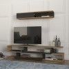 Σύνθεση τηλεόρασης Manet Megapap με LED χρώμα sepet oak - ανθρακί 180x29,5x39εκ. Σύνθεση τηλεόρασης Manet Megapap με LED χρώμα sepet oak - ανθρακί 180x29,5x39εκ.