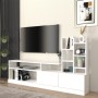 Σύνθεση τηλεόρασης Pesaro Megapap χρώμα λευκό 165x25x91,3εκ.