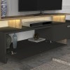 Σύνθεση τηλεόρασης Simal Megapap με LED χρώμα ανθρακί - sepet oak 168,2x31,3x120εκ. Σύνθεση τηλεόρασης Simal Megapap με LED χρώμα ανθρακί - sepet oak 168,2x31,3x120εκ.