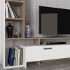 Simal Megapap  melamine TV unit with LED in white - cordoba color 168,2x31,3x120cm.