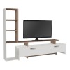 Simal Megapap  melamine TV unit with LED in white - cordoba color 168,2x31,3x120cm.