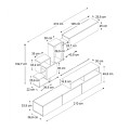 Σύνθεση τηλεόρασης Stamatia Megapap χρώμα λευκό 210x36,8x46,8εκ.