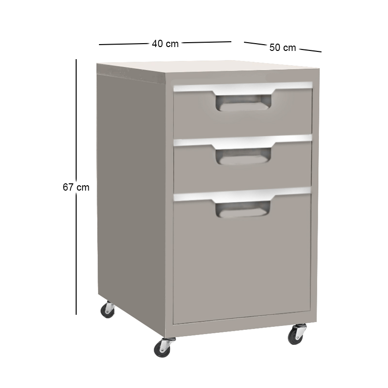 Metal CABINET 40x50x67 Grey